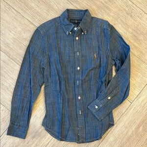 Boys Ralph Lauren Blue Casual Button Down Shirt